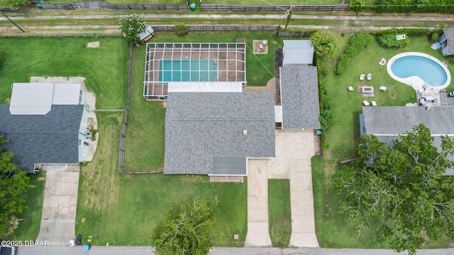 321 Scotland Dr, Holly Hill, FL 32117 - aerial view of a pool