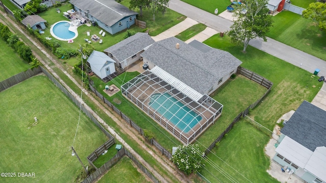 321 Scotland Dr, Holly Hill, FL 32117 - bird's eye view of a pool