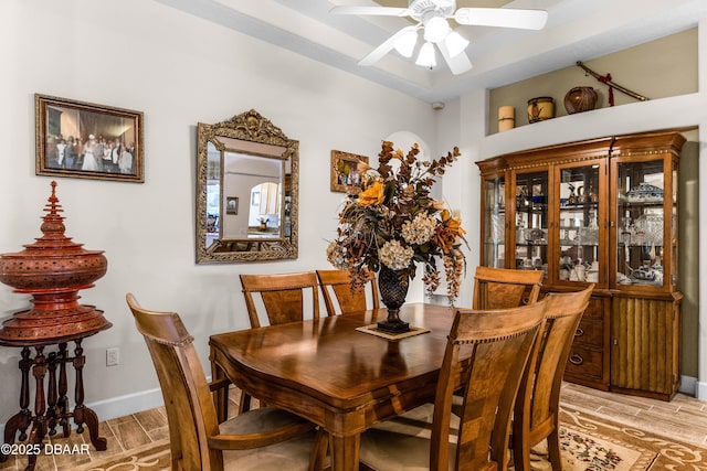 4 Arika At Lionspaw, Daytona Beach, FL 32124 - dining area with wood finish floors and ceiling fan