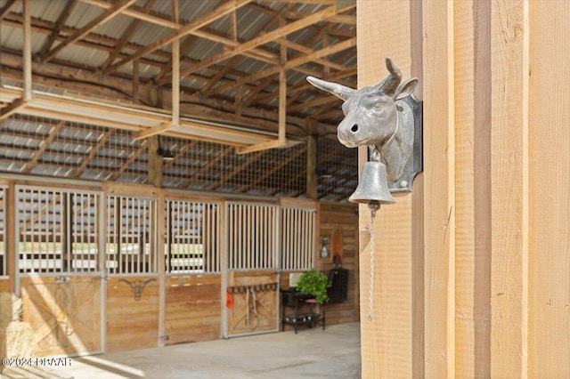 view of horse barn