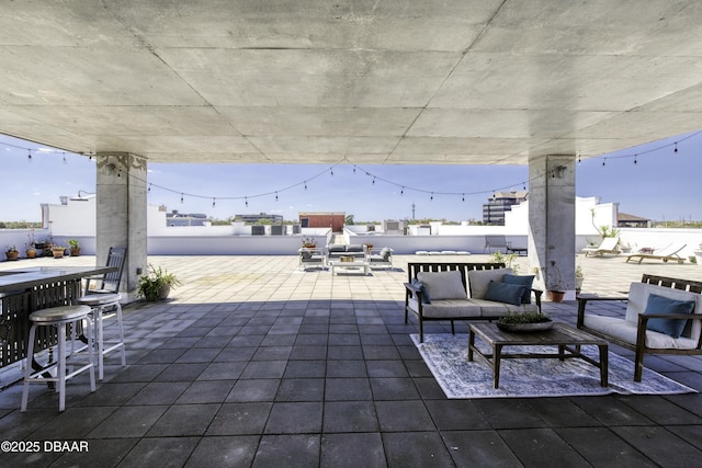 view of patio / terrace featuring outdoor lounge area