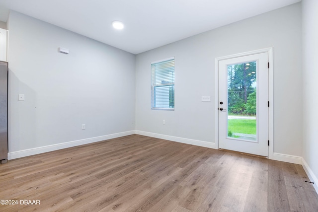 interior space featuring light hardwood / wood-style floors