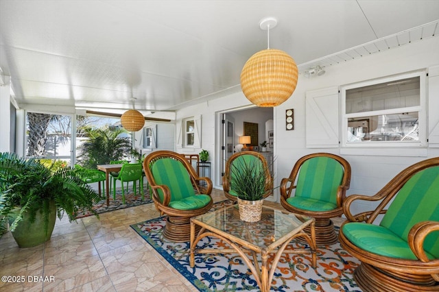 view of sunroom