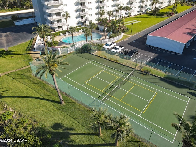 view of tennis court