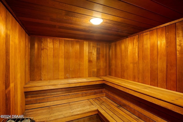 3023 S Atlantic Ave Unit 7070, Daytona Beach, FL 32118 - relaxing sauna with wooden ceiling and wood walls