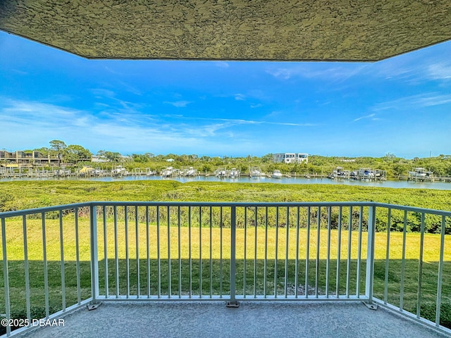 430 Bouchelle Dr Unit 202, New Smyrna Beach, FL 32169 - balcony featuring a water view