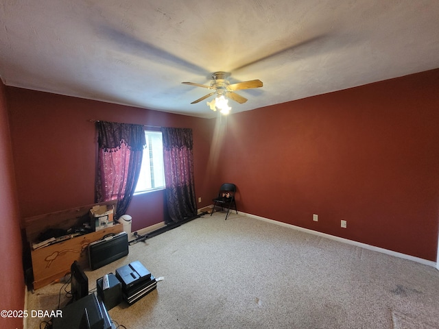3557 Forest Branch Dr Unit B, Port Orange, FL 32129 - unfurnished room with ceiling fan and carpet