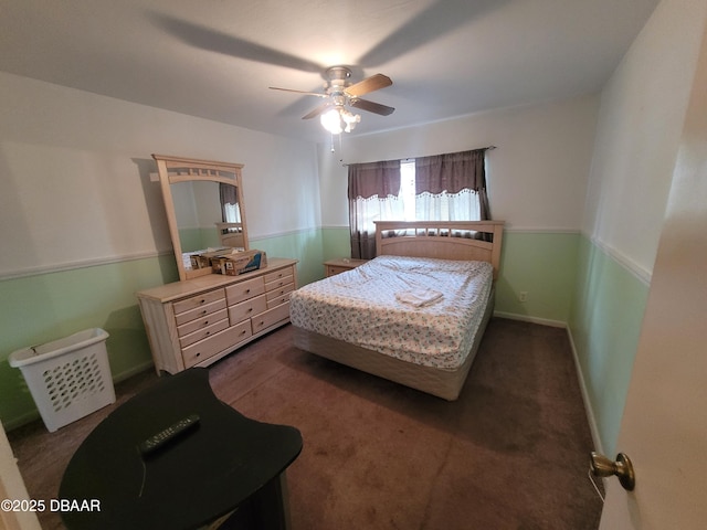 3557 Forest Branch Dr Unit B, Port Orange, FL 32129 - carpeted bedroom featuring a ceiling fan