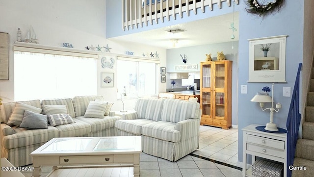 55 Chippingwood Ln, Ormond Beach, FL 32176 - living area featuring light tile patterned flooring