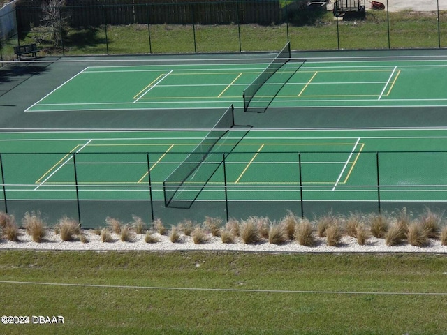 view of tennis court