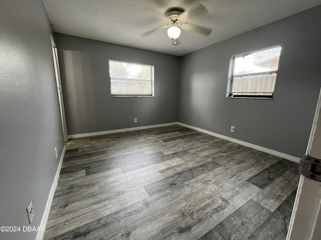 506 Cambridge Cir S, Daytona, FL 32119 - spare room featuring ceiling fan and wood finished floors