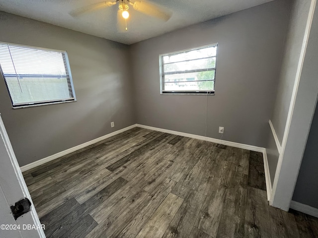 506 Cambridge Cir S, Daytona, FL 32119 - spare room with a ceiling fan and wood finished floors