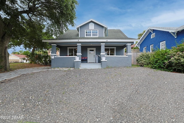 bungalow-style house with a porch