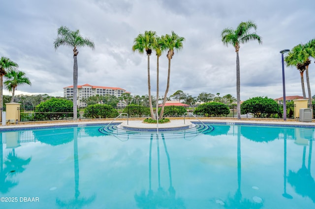 pool with fence