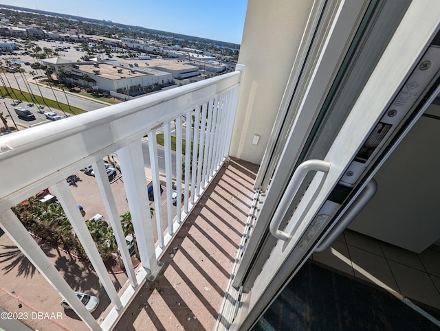 view of balcony