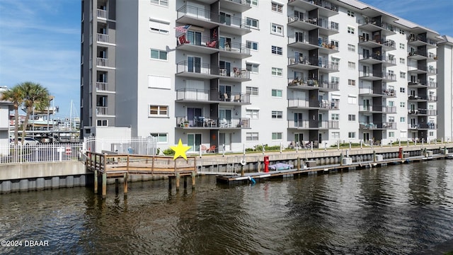 view of property featuring a water view