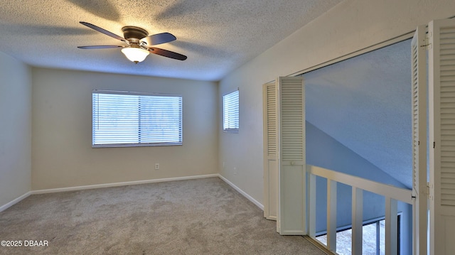 201 Pine Cone Trl, Ormond Beach, FL 32174 - interior space featuring a textured ceiling, baseboards, and ceiling fan
