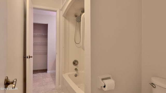 201 Pine Cone Trl, Ormond Beach, FL 32174 - full bathroom featuring baseboards, toilet, and shower / bath combination