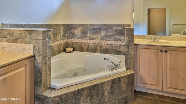 4269 Mayfair Ln, Port Orange, FL 32129 - full bathroom with vanity and a whirlpool tub