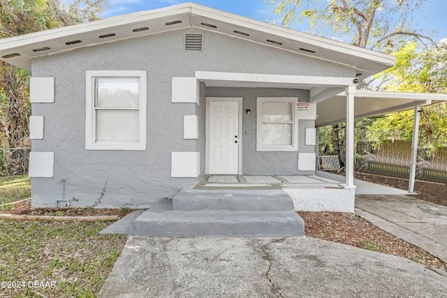 view of front of home