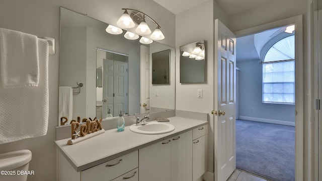 156 Grand Oaks Cir, Daytona Beach, FL 32114 - bathroom featuring vanity and toilet