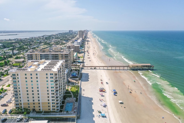 3721 S Atlantic Ave Unit 801, Daytona Beach Shores, FL 32116 - drone / aerial view of expansive beach and apartment complex / building