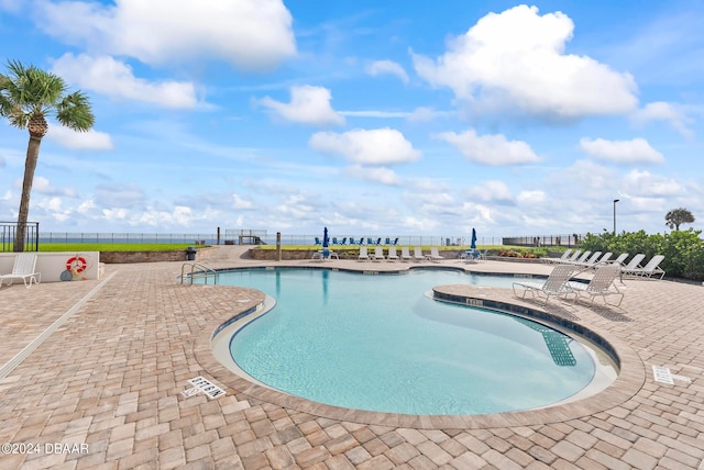 view of pool with a patio