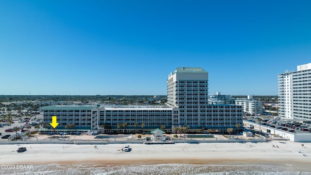 city view with a beach view