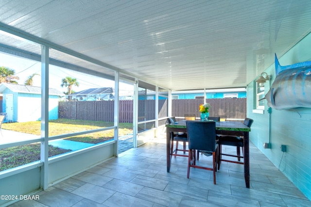 view of sunroom / solarium