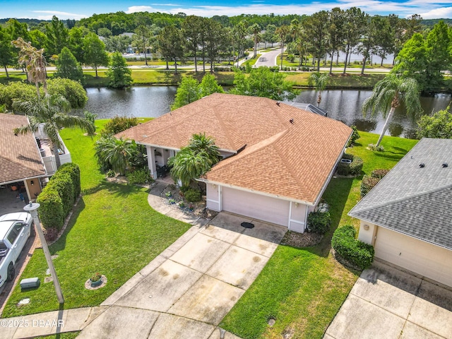 1840 Tara Marie Ln, Port Orange, FL 32128 - view from above of property with a nearby body of water