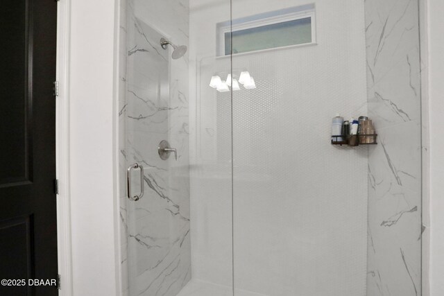 6294 W Fallsgrove Ln, Port Orange, FL 32128 - bathroom with a marble finish shower