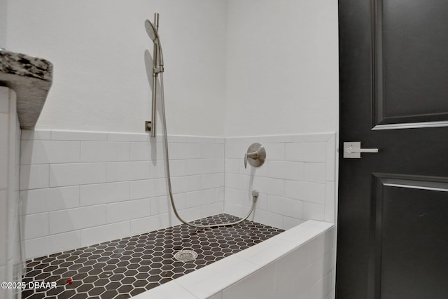 6294 W Fallsgrove Ln, Port Orange, FL 32128 - bathroom featuring tiled shower