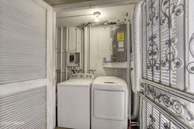 329 Wilder Blvd Unit C103, Daytona Beach, FL 32114 - washroom featuring water heater and washer and dryer