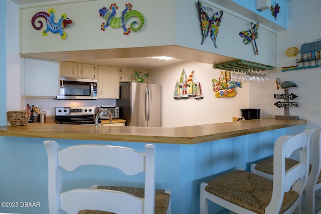 kitchen with appliances with stainless steel finishes