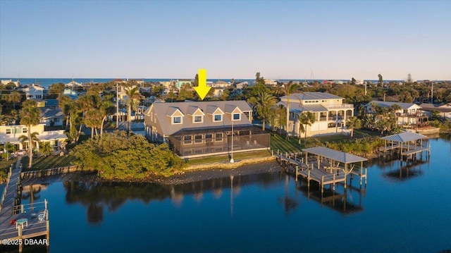 4210 S Peninsula Dr, Port Orange, FL 32127 - aerial perspective of suburban area featuring a nearby body of water