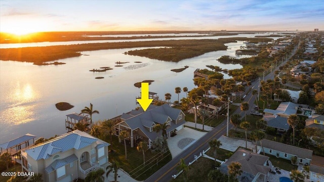 4210 S Peninsula Dr, Port Orange, FL 32127 - aerial perspective of suburban area with a large body of water