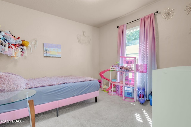 bedroom with carpet floors