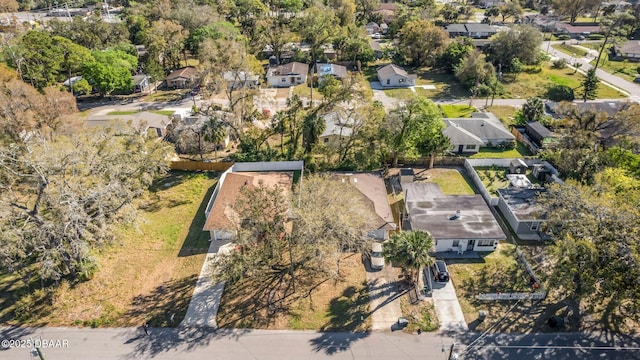 bird's eye view featuring a residential view