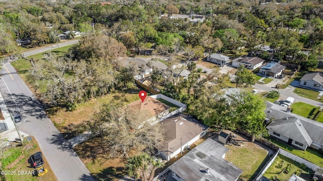 bird's eye view featuring a residential view