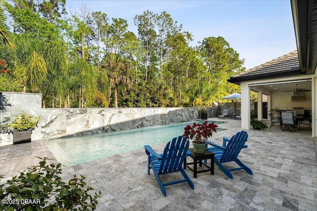 634 Woodbridge Dr, Ormond Beach, FL 32174 - view of pool featuring a patio and outdoor dining area