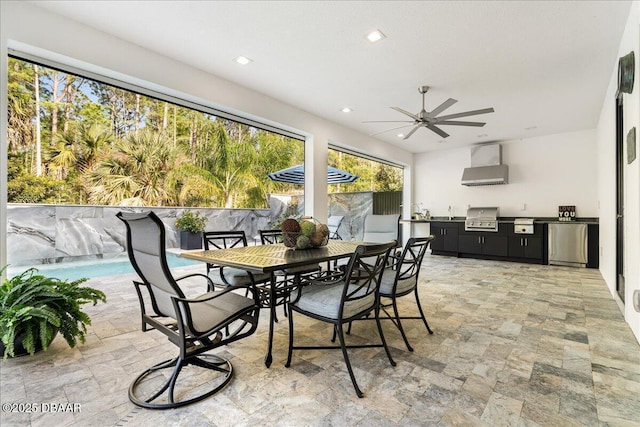 634 Woodbridge Dr, Ormond Beach, FL 32174 - sunroom / solarium featuring a sink
