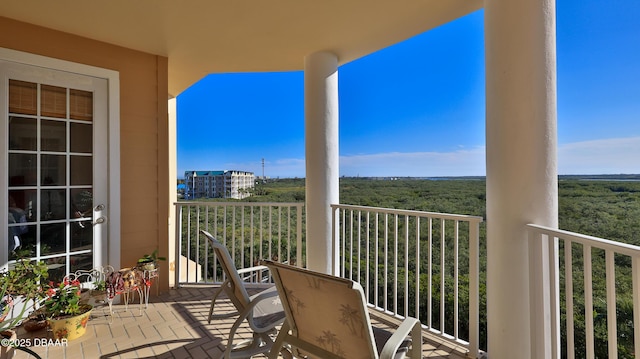 view of balcony