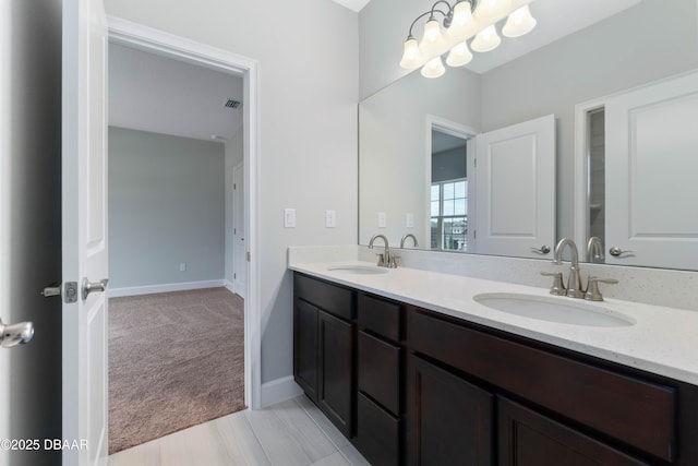 bathroom featuring vanity