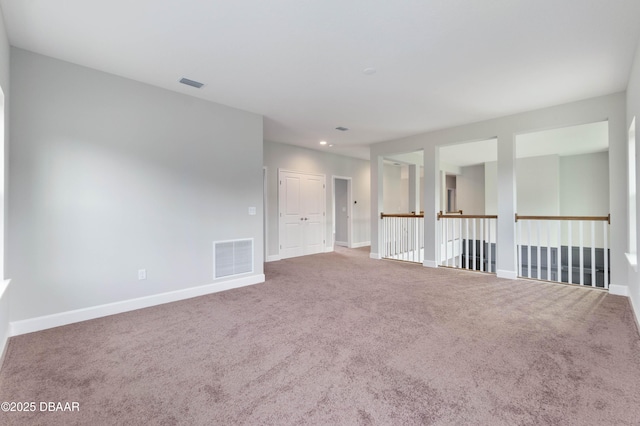 view of carpeted empty room