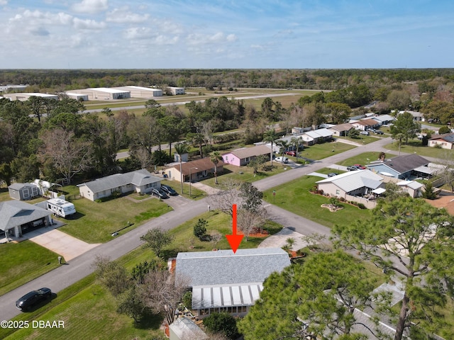 birds eye view of property featuring a residential view