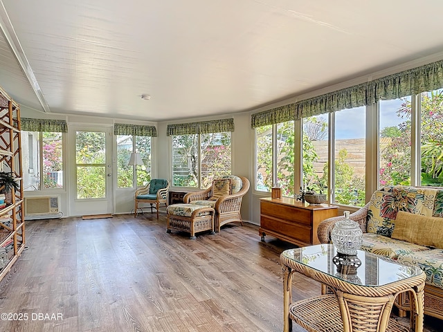 sunroom / solarium featuring a wealth of natural light