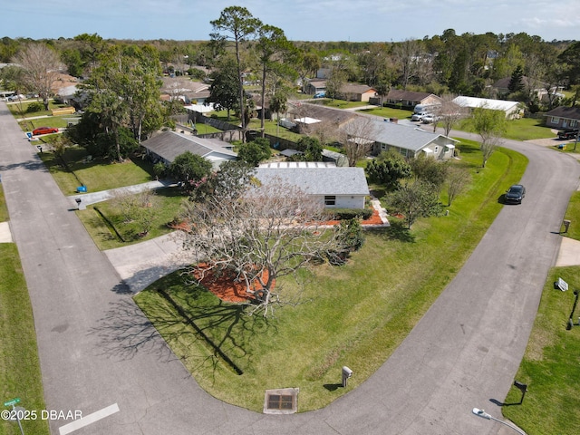 bird's eye view featuring a residential view