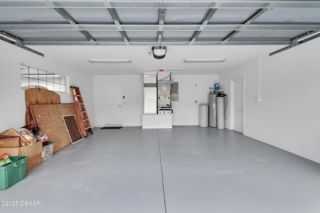 garage with electric panel