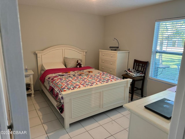 view of tiled bedroom