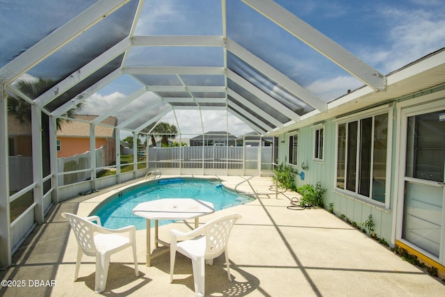 33 Sea Harbor Dr E, Ormond Beach, FL 32176 - view of swimming pool with a fenced backyard and a patio area